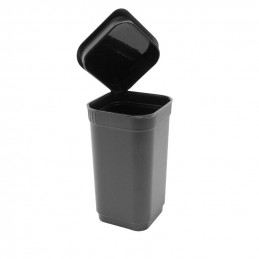 Black  Squared - Pop Top Squeeze Container - 70ml