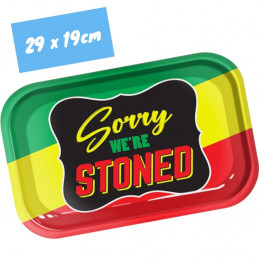 Sorry we're stoned - rolling tray - medium