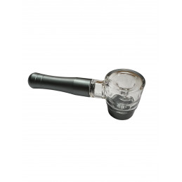 Small Metal Pipe With Glass Bowl